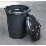 Black Dust Bin (80 Litre)
