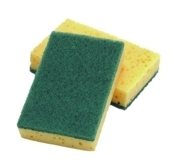 10 x Sponge Scourers 14 x 9 cm Cleaning Washing Up Dish Scourer Sponges 