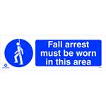Fall Arrest Safety Sign Semi Rigid