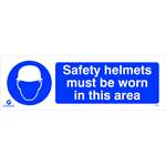 Safety Helmets Sign Rigid