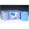 Centre Feed Rolls Blue (Embossed)