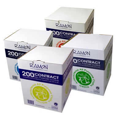 200 Boxed Contract All Purpose Cloths (6 Pack)