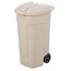 Beige Rubbermaid 100 Litre Mobile Container