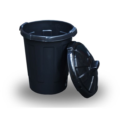 Black Dust Bin (80 Litres)