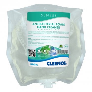 Cleenol 074123 Senses Antibacterial Foam Hand Cleaner | 3x800ml