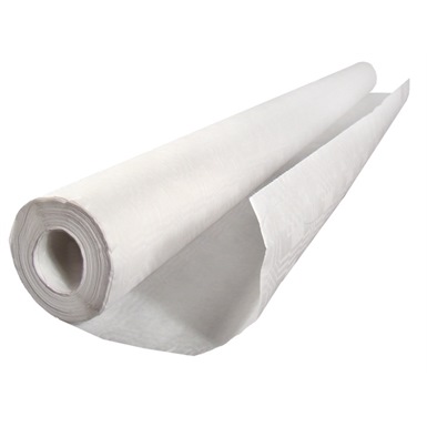 Damask White Banqueting Roll