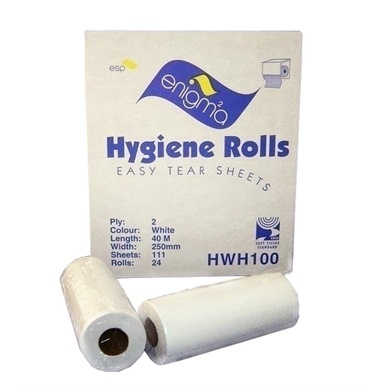 ESP Enigma 10" White 2 Ply Hygiene Rolls