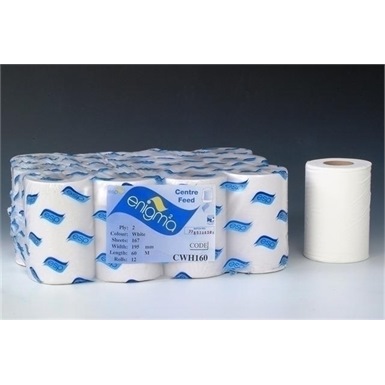 ESP Enigma Mini Centre Feed Rolls (2ply white)