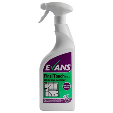 Evans Final Touch RTU 750ml Washroom Sanitiser