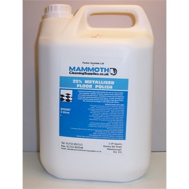 Metallized Floor Polish-25 percent solids