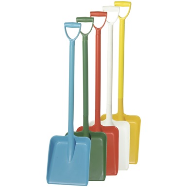 Professional Heavy Duty Food Industry D Grip Plastic Shovel