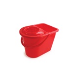 Red 15 Litre Capacity Mop Bucket and Wringer - MB.05