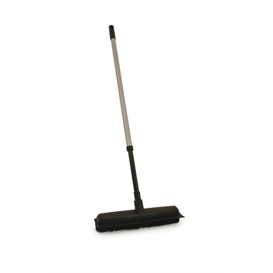Rubber Bristle Broom with Integrated Squeegee