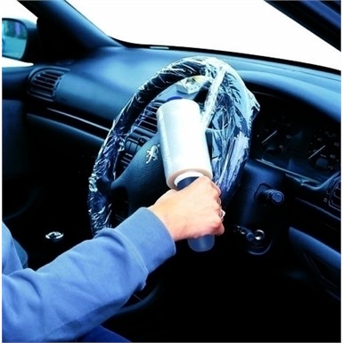 Steering Wheel Cling Film Covers (10 rolls)