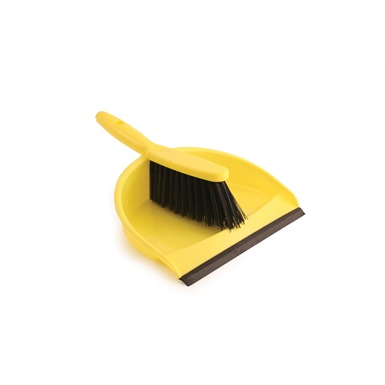 Stiff Bristle Dustpan and Brush Set