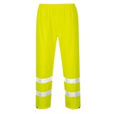 Yellow Portwest Hi-Vis Rain Trousers - H441