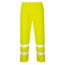 Yellow Portwest Hi-Vis Rain Trousers