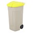 Yellow Rubbermaid 100 Litre Mobile Container